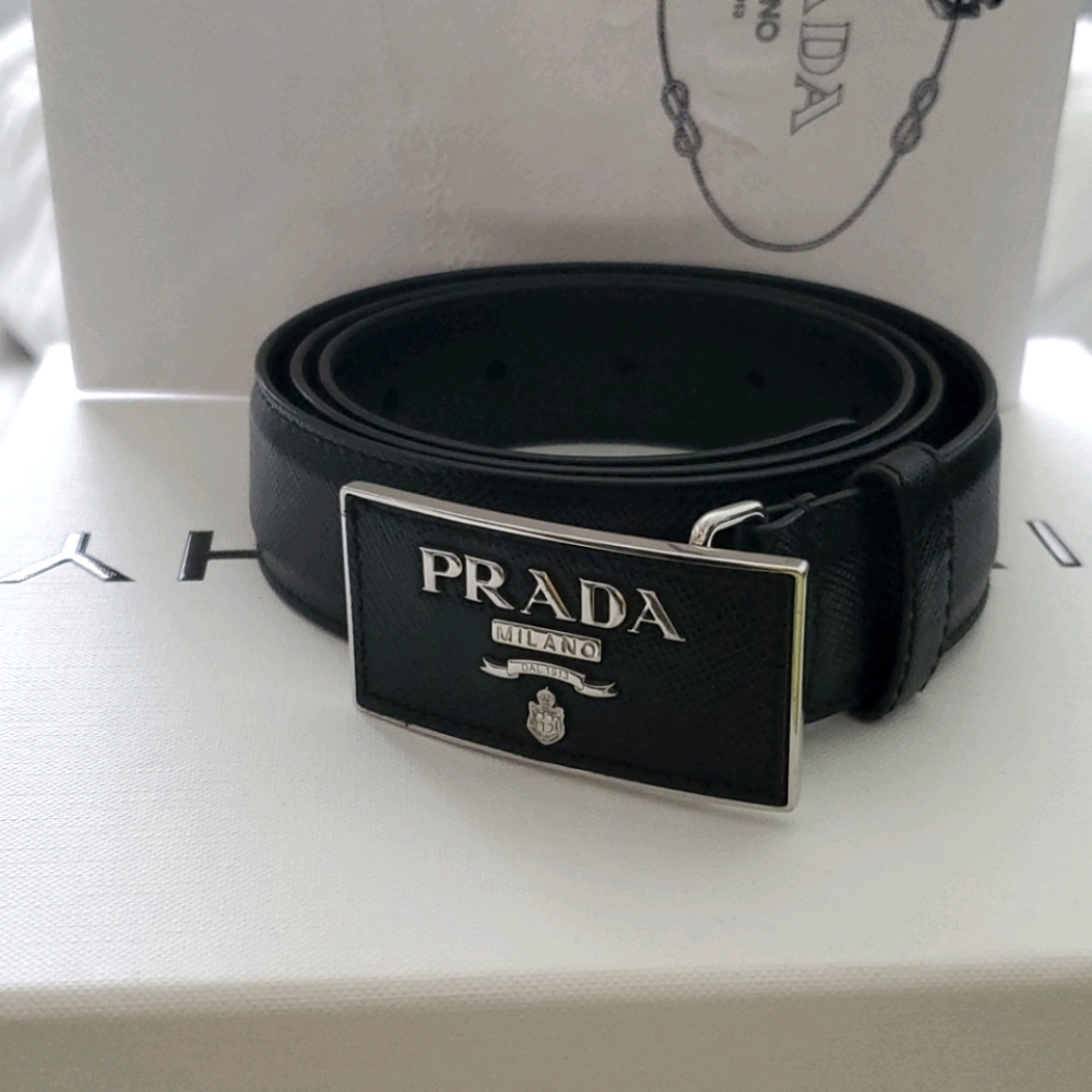 Black Prada belt